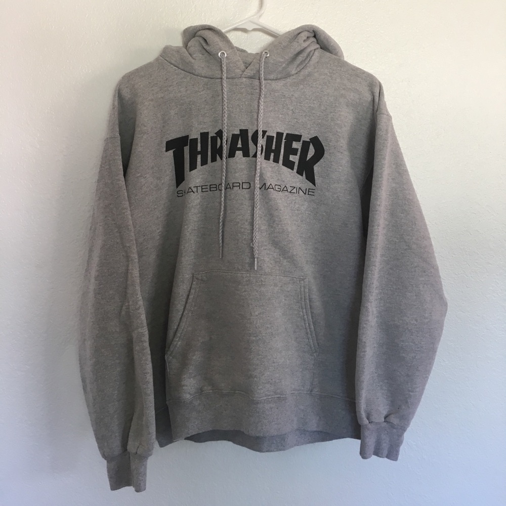 thrasher logo hoodie
