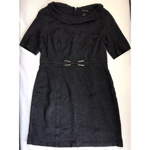 White House Black Market charcoal gray dress Sz 10