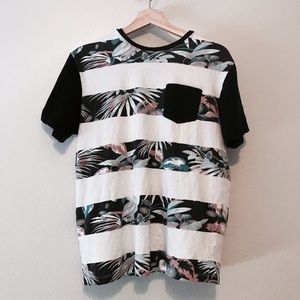 Striped floral shirt