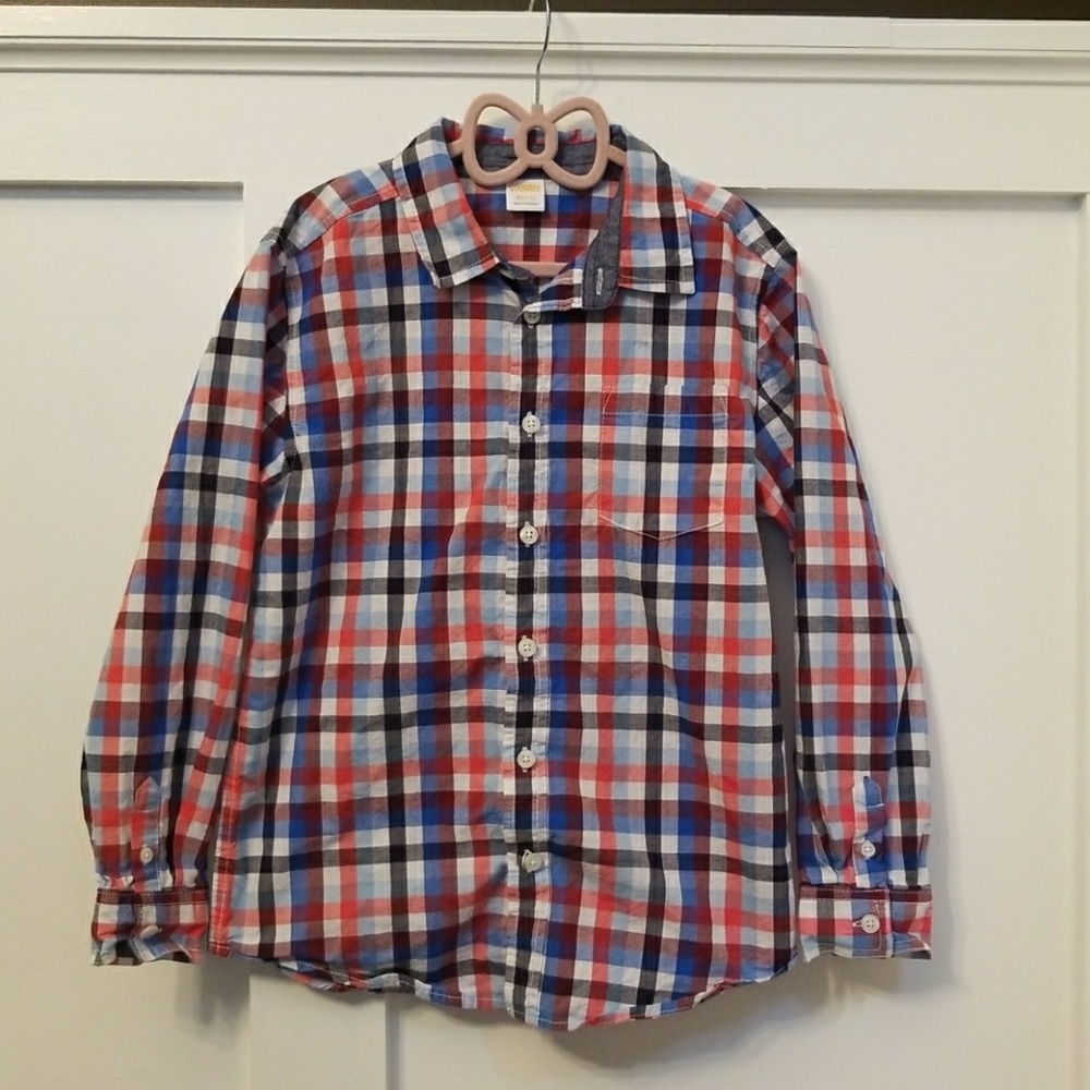 Boys long sleeve button down shirt
