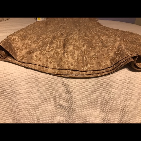 GOLD WAISTBAND COCKTAIL DRESS - Picture 5 of 7