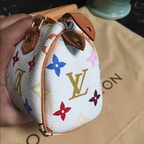 Authentic LV Speedy mini multicolor - Picture 3 of 7