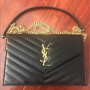 Authentic YSL WOC Black with Gold Hardware