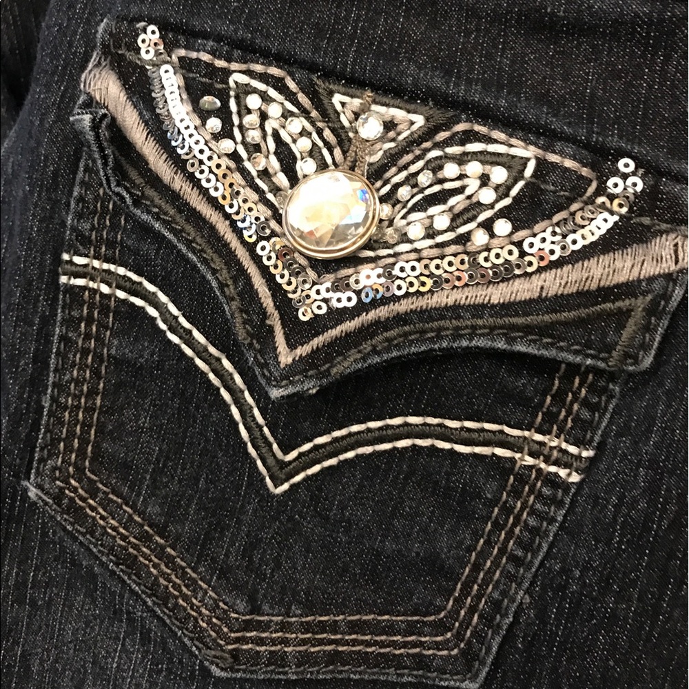 Roz & Ali Jeans Dress Barn Sparkle Bling