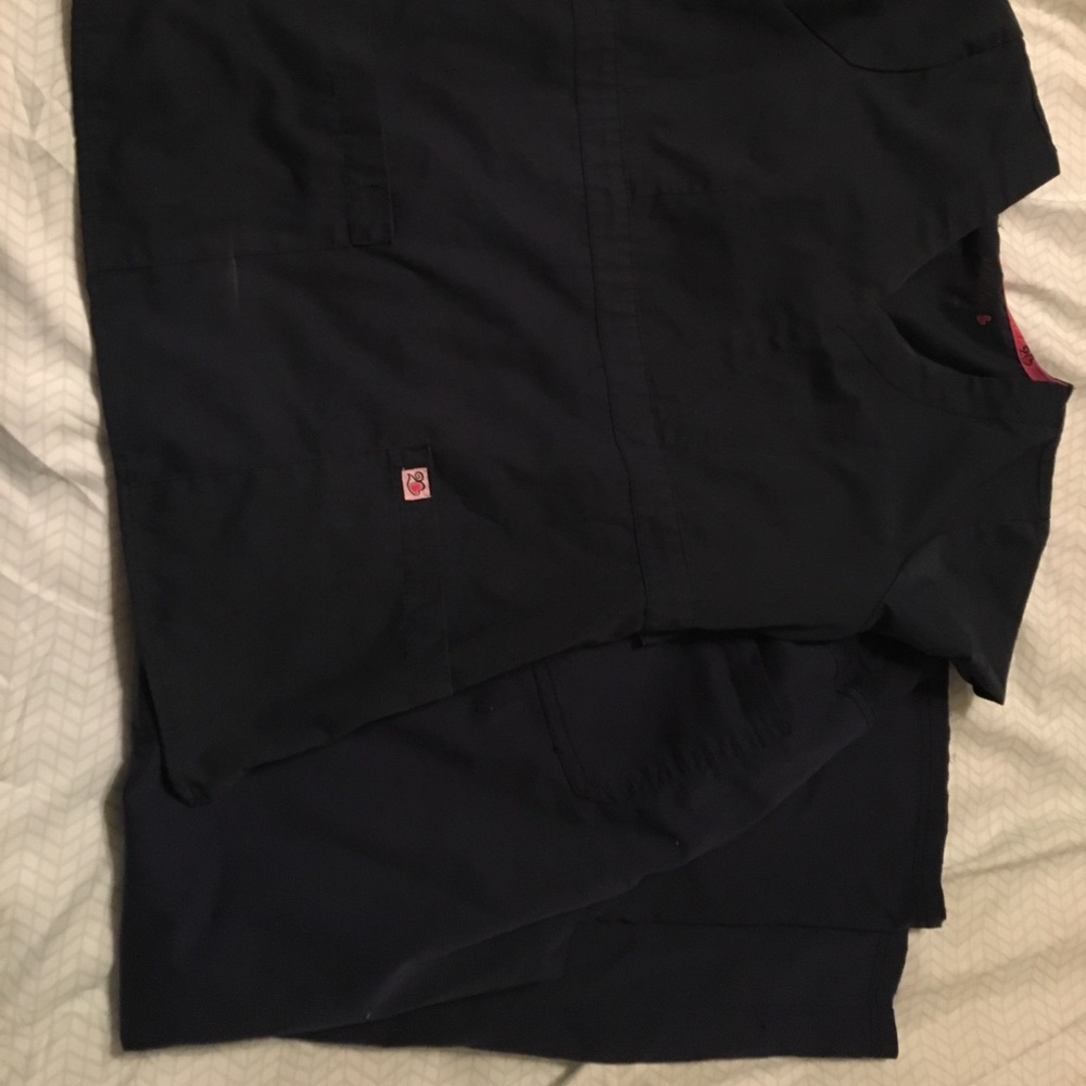 Navy Blue Scrub Set