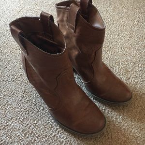 Cognac Cowboy Mia booties