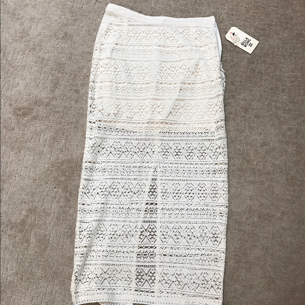 Off White Layered Skirt