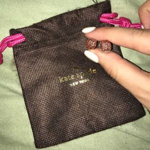 Kate Spade rose gold studs