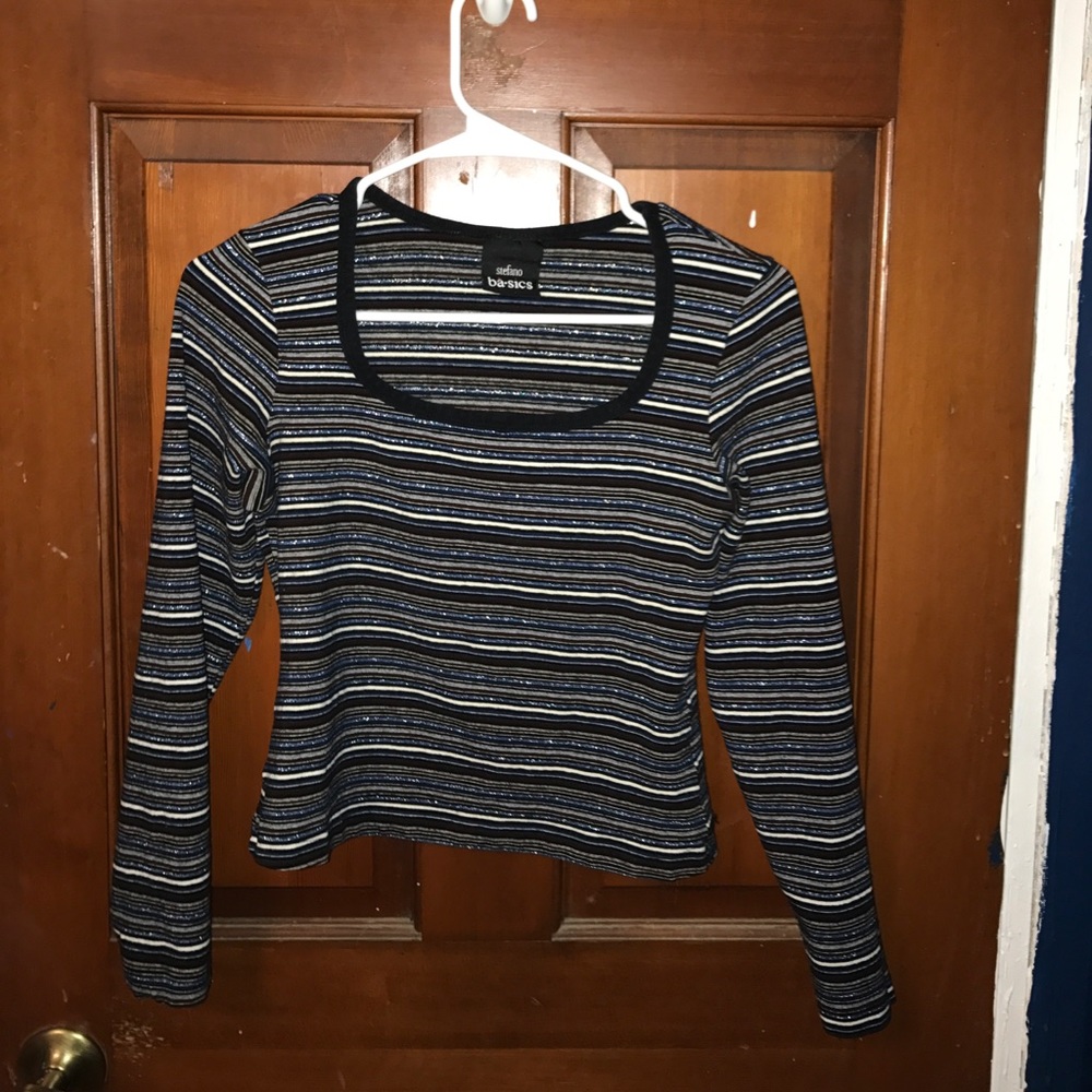 Striped Crop Top - Long sleeve