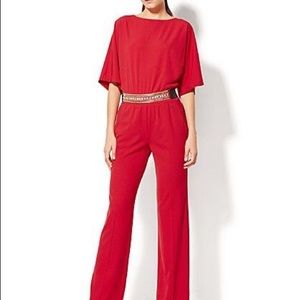 Red formal jumpsuit
