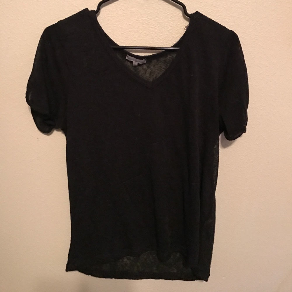 Sheer black sweater