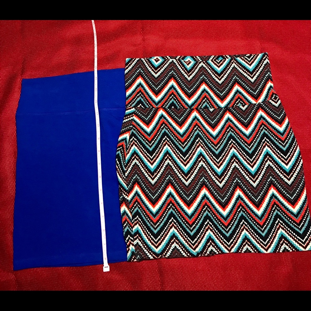 BOGO COTTON MINI-SKIRTS - Both are 15 inches long