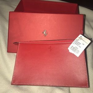 Red Ferrari Cosmetic Bag
