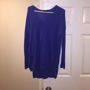 Trouve long sleeve blue sweater shirt
