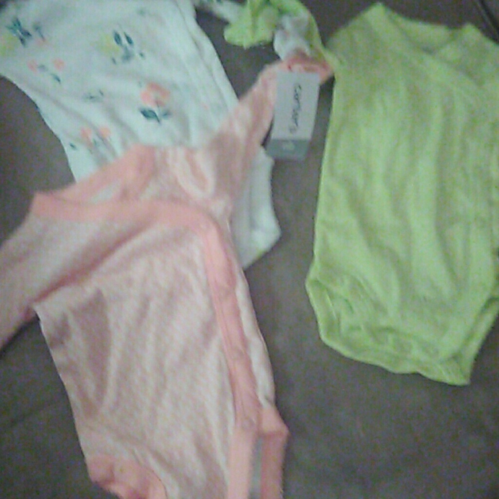 NWT Carter's Newborn three jumpers for baby girl