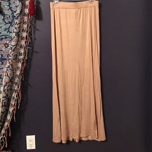 Tan Maxi Skirt