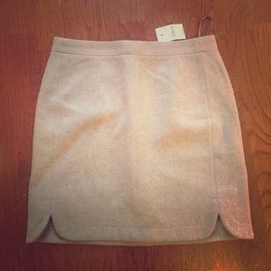 Stone colored J. Crew short pencil skirt