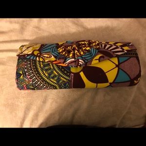 African print clutch