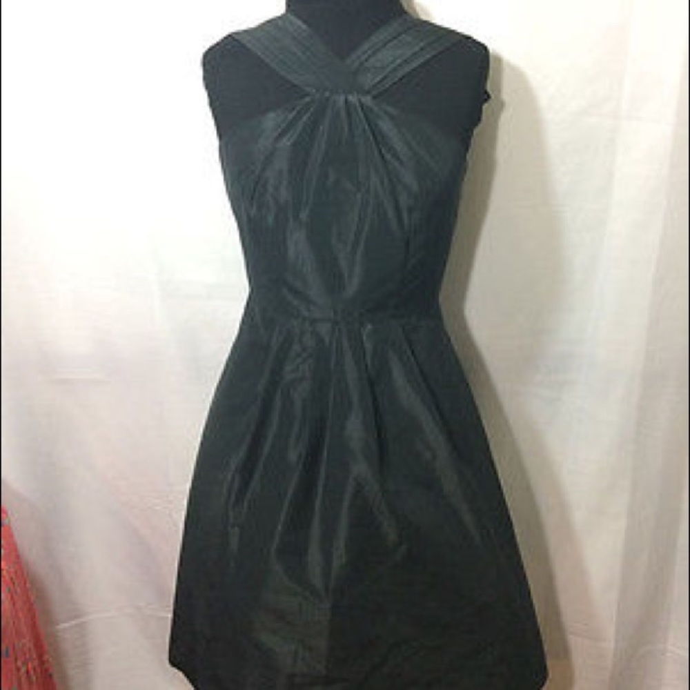 Banana Republic Halter Black Nylon Dress