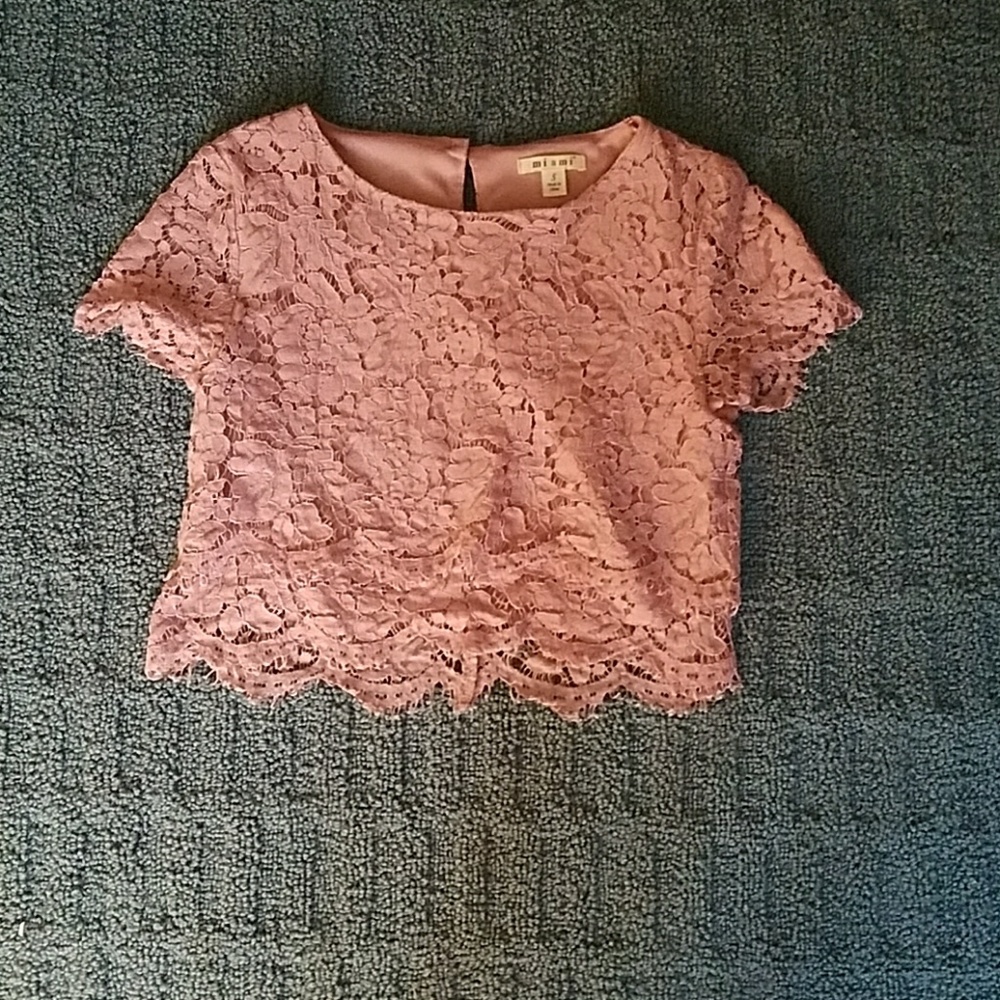 Light pink Miami crop top