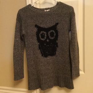 An Adorable Grey Owl Sweater