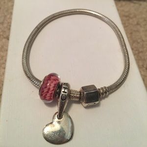 Chamilia Bracelet with 2 Charms