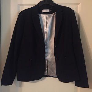 Calvin Klein Navy Suiting Blazer