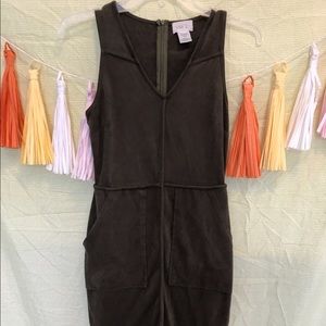 Brown moleskin-like dress