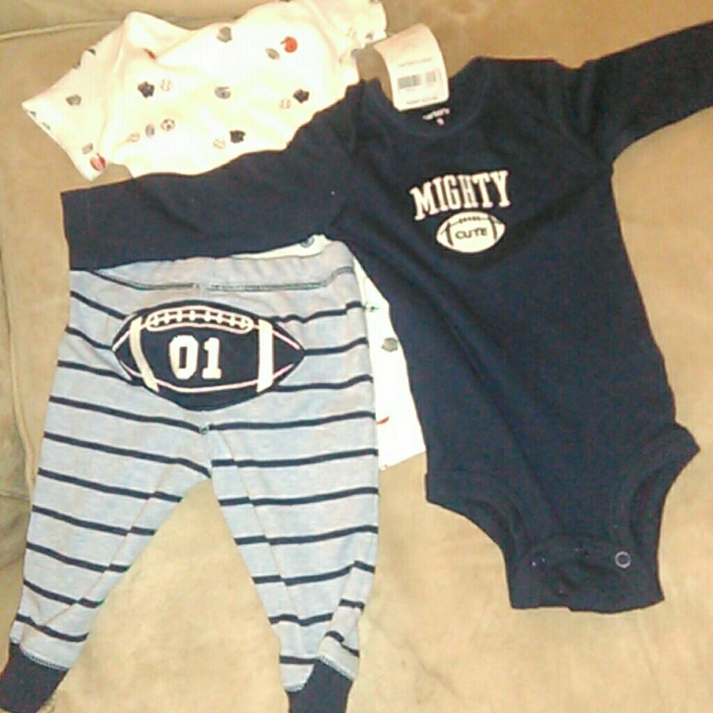 NWT Carter's newborn boy two-piece and one-piece