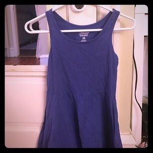 Basic Fit and Flare purple dress