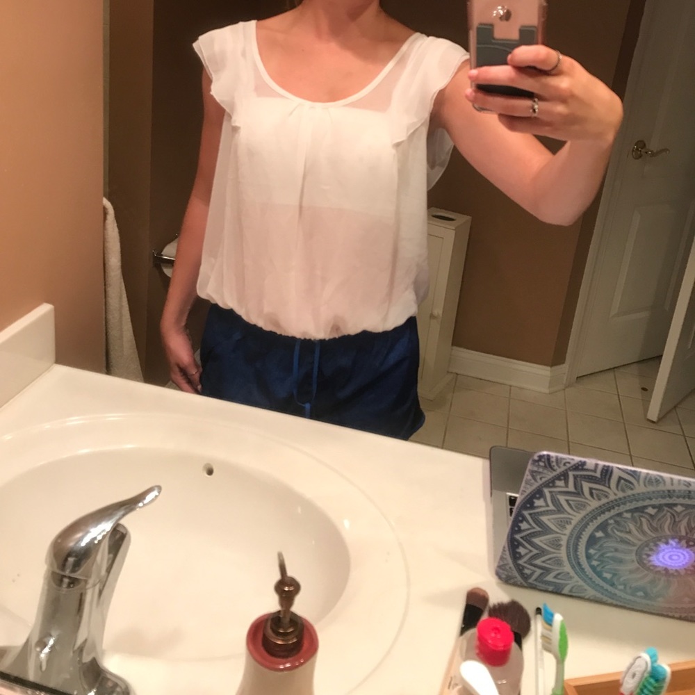 Cotton on, Sheer white tank top blouse