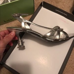 Silver dressy heels