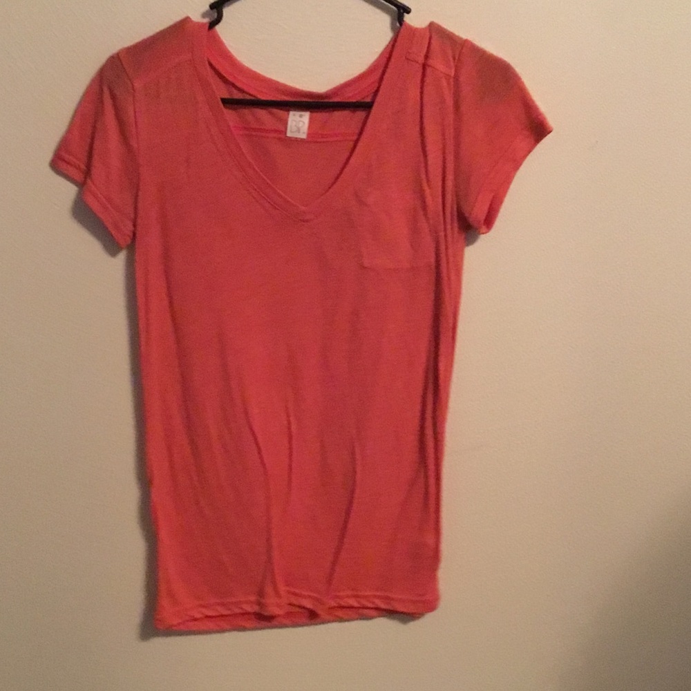 Pink v neck