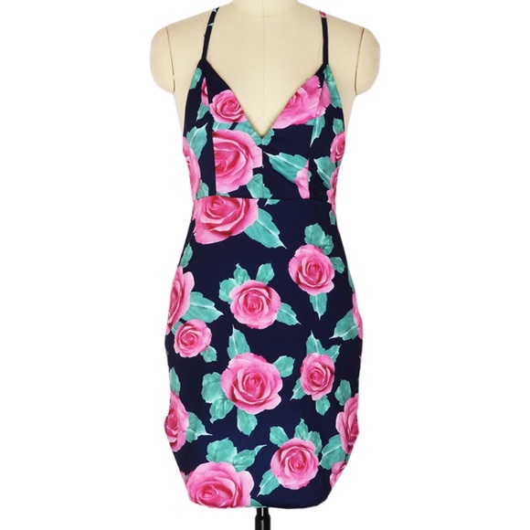 NWT floral mini dress - Picture 1 of 2