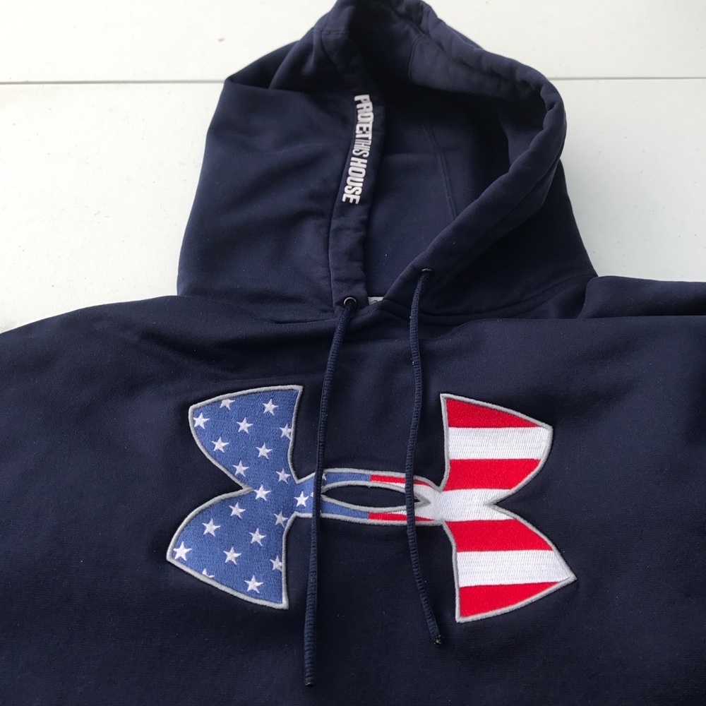 Under Armour patriotic Storm hoodie.