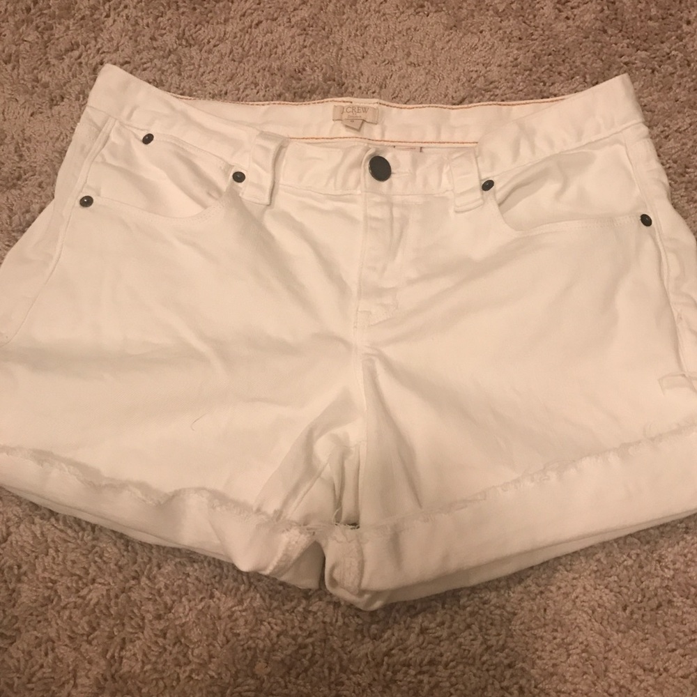 White Jcrew shorts