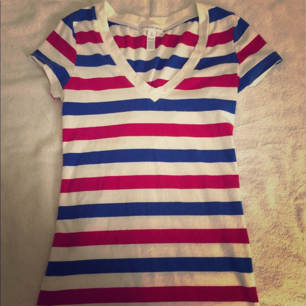 Red, white, and blue tee!