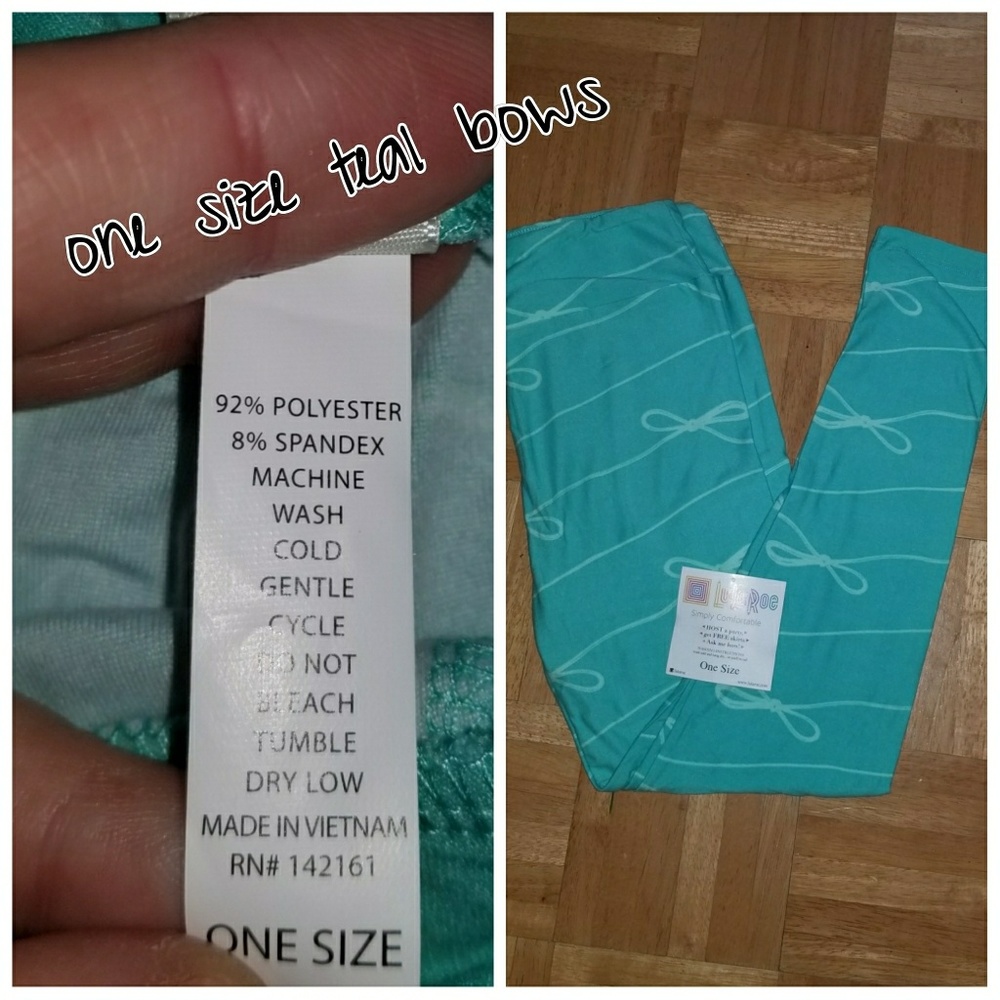 Lularoe Teal Bows OS