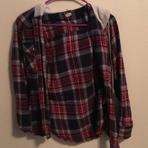 Flannel hoodie