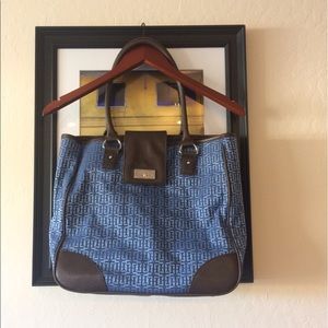 Tommy Hilfiger Bag - Blue & Brown Leather
