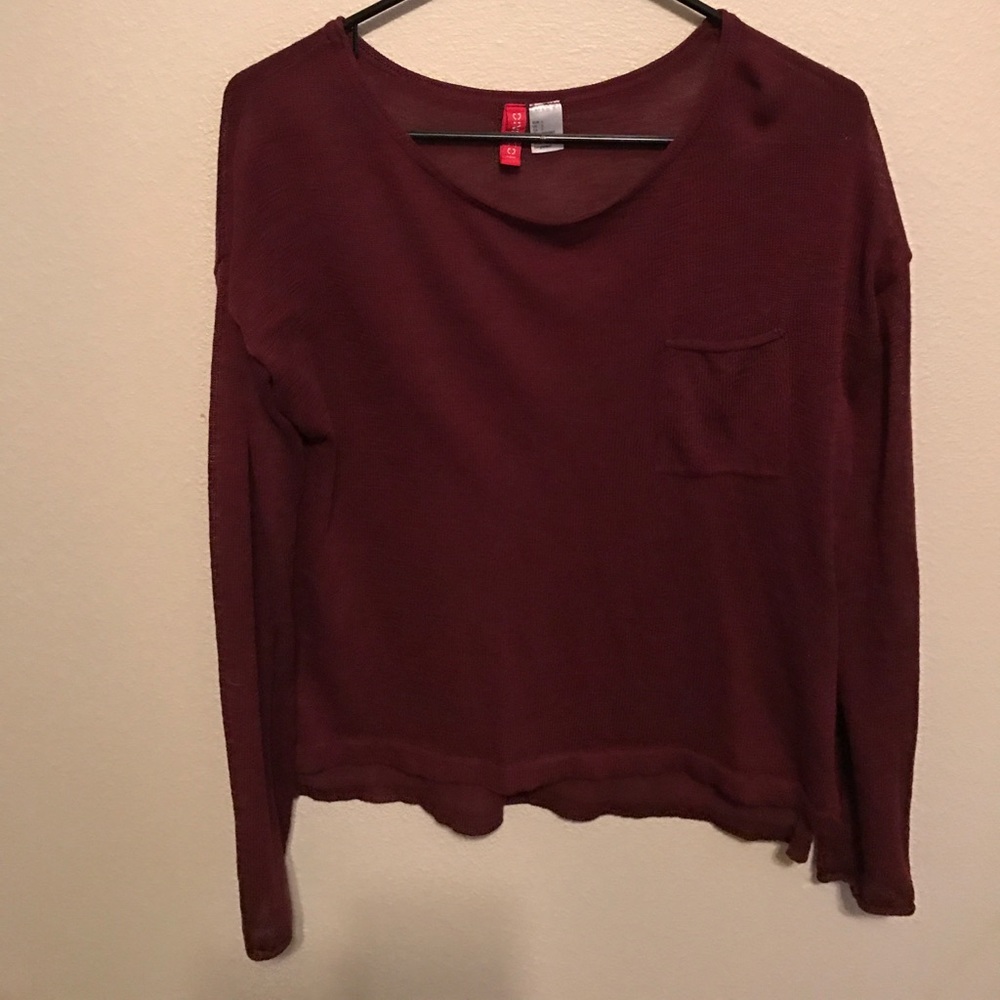 Burgundy sweater
