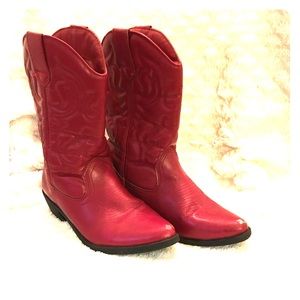 Rampage Red Cowboy Boots