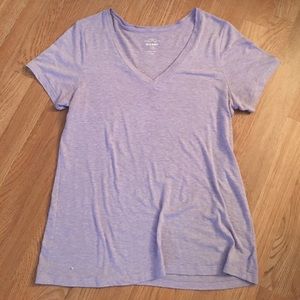 Purple v-neck t-shirt