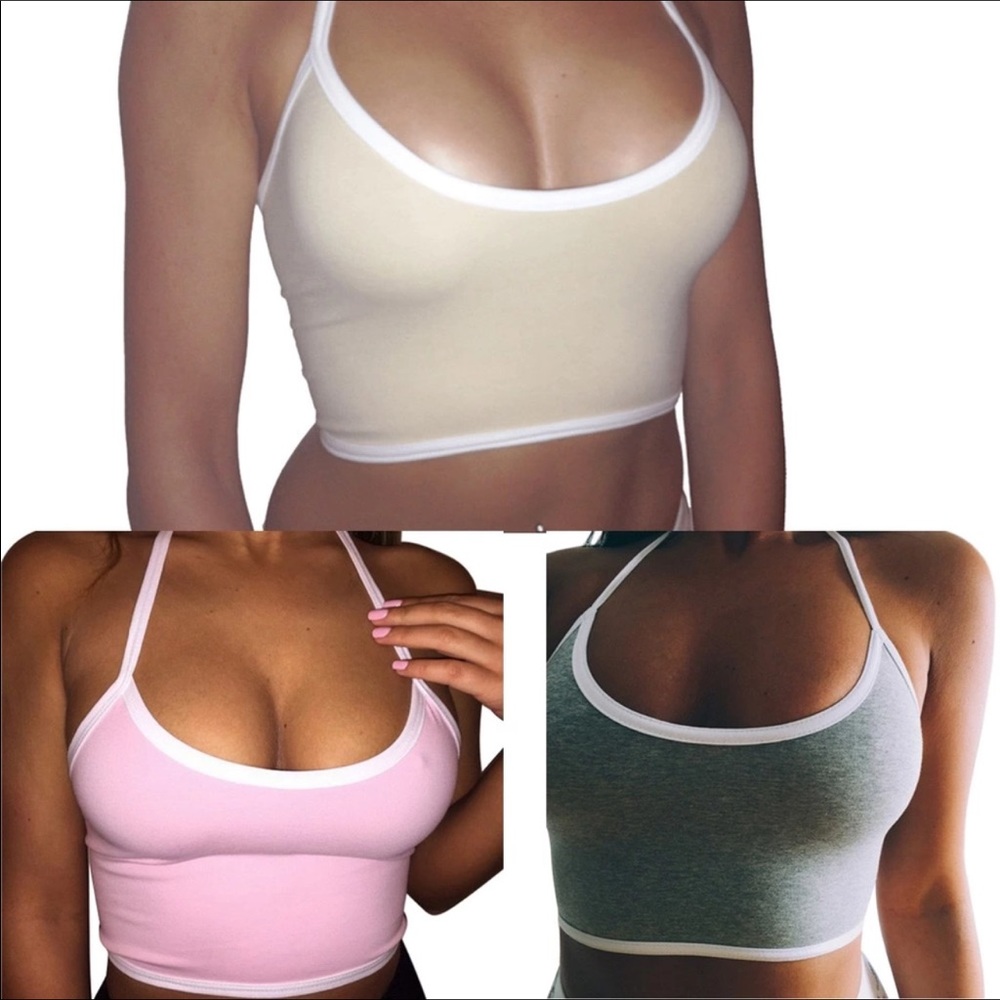 NWT crop top gray