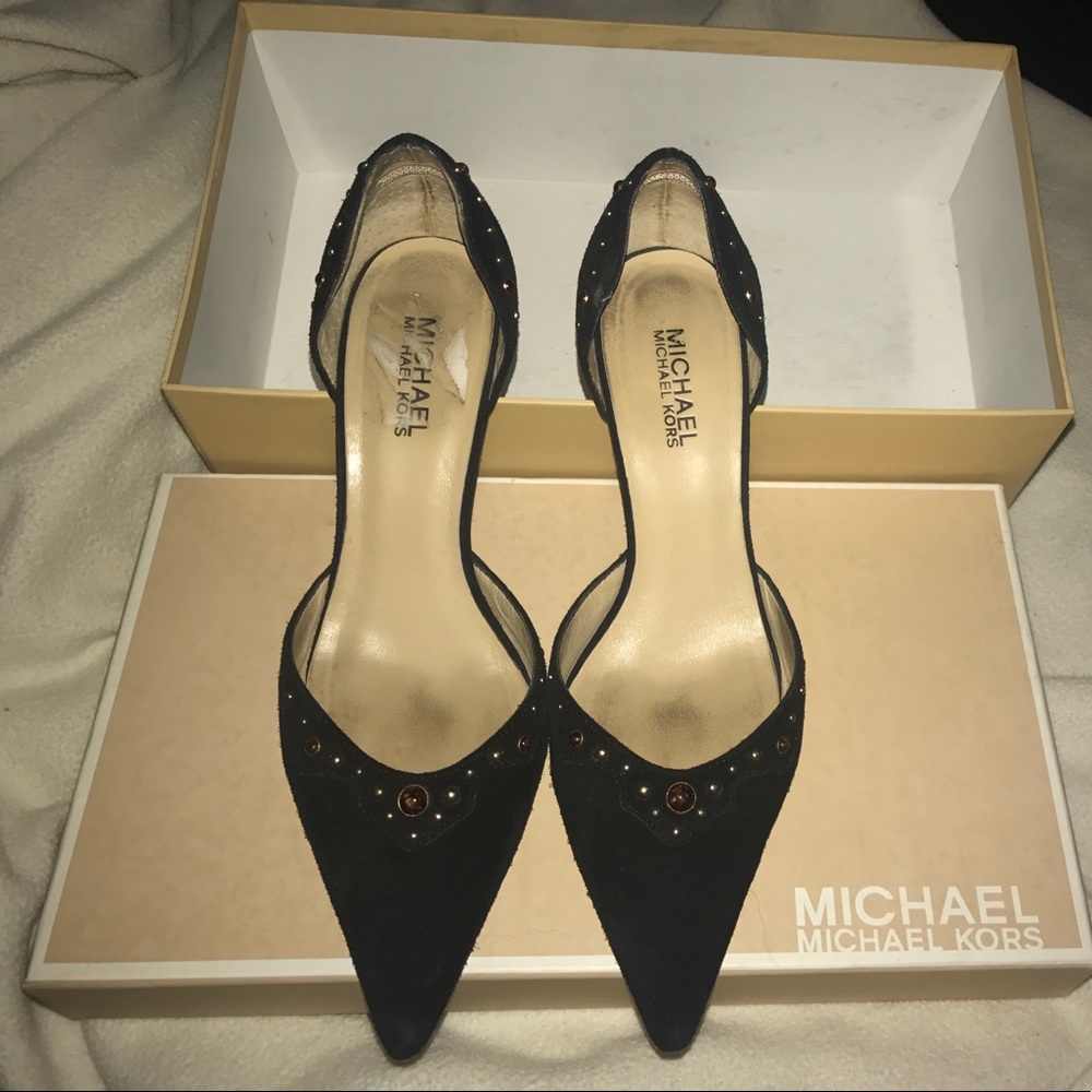 Studded Black Michael Kors heels