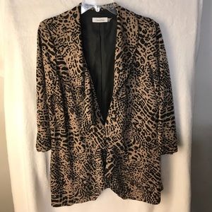 Calvin Klein Leopard 3/4 Sleeve Jacket