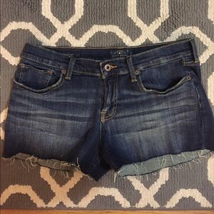 Lucky Brand Dark Denim Cutoff Shorts Size 8/29