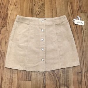 Tan Button Up Skirt