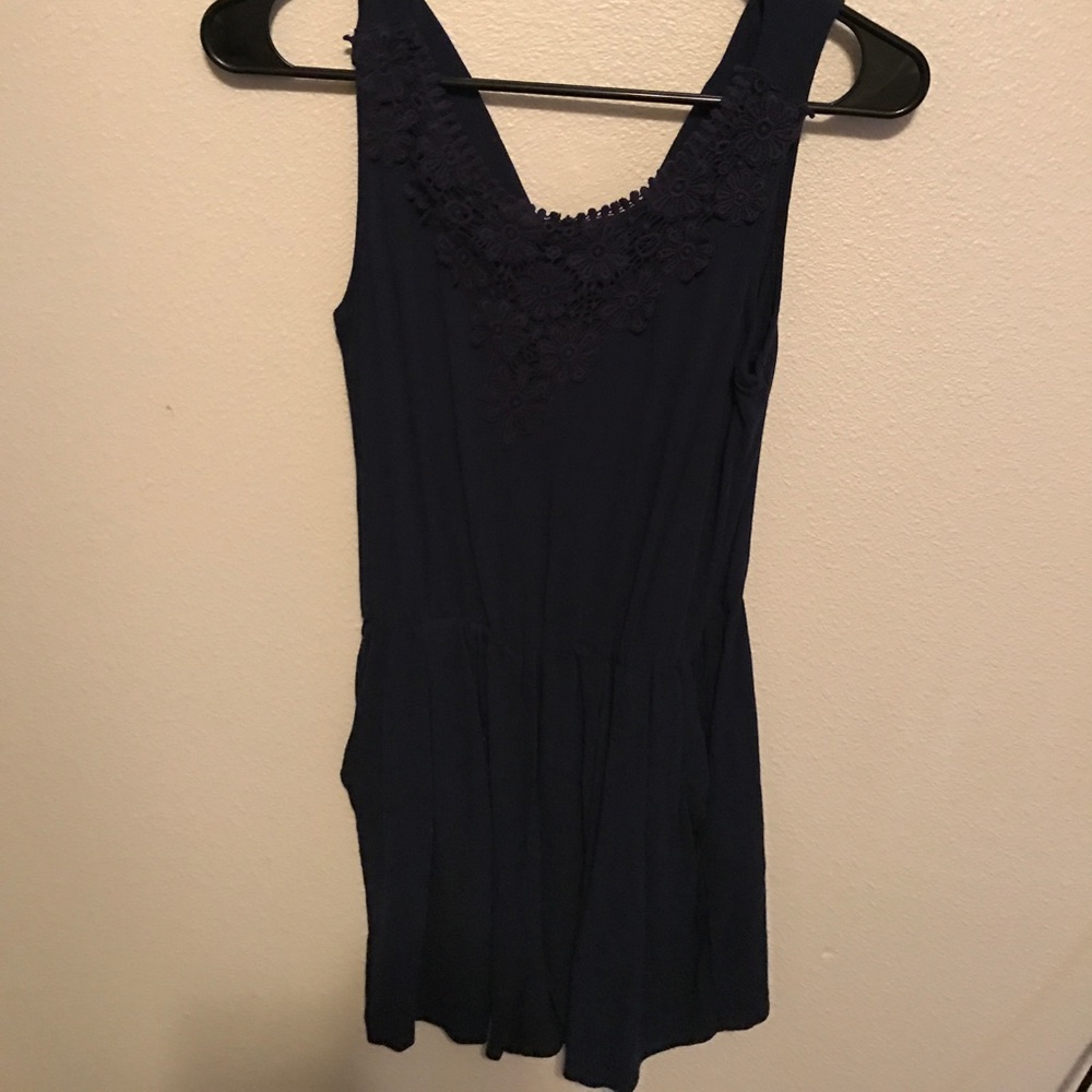 Navy romper