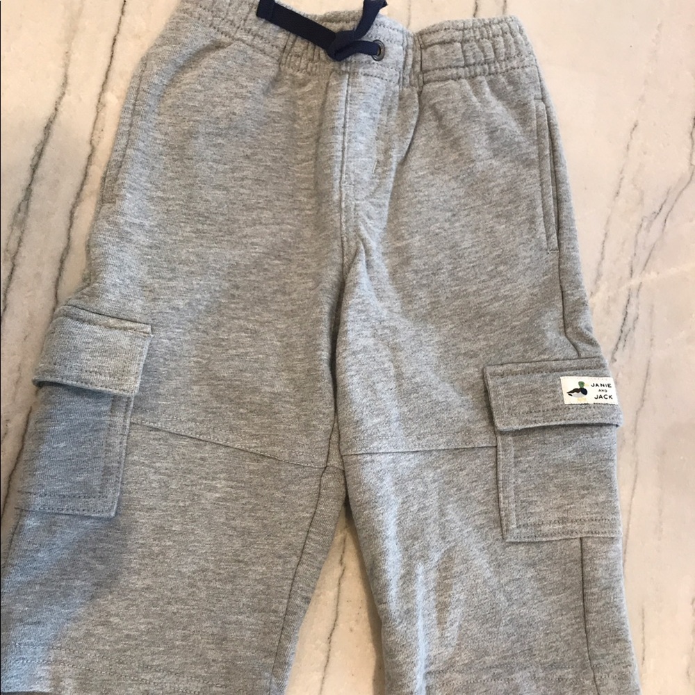 Janie and Jack 6-12 mo gray boy's pants. NWT